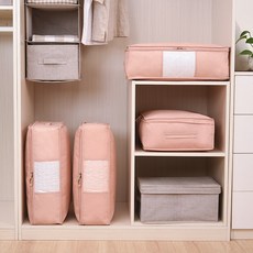 백 초원 정리 봉투 옷 솜 이불 수납 봉투 트럼펫 4 매 산호 가루 두 꺼 운 이불 정리, 1개
