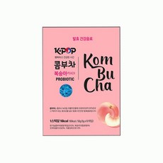K.POP 케이팝 콤부차 레몬 복숭아 두가지맛 휴대가 간편한 스틱 타입 (5g - 10포), 복숭아 - 10봉