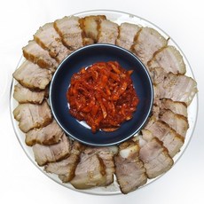  삼돌이푸드 삼겹살 수육 밀키트 (당일 삶아 냉장 배송), 1팩(450g) + 무김치 100g 