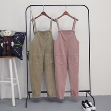 D3928 여성 가을겨울용 멜빵 점프수트