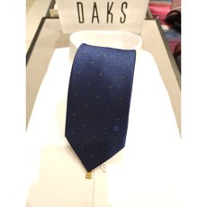 닥스 2024 SS 신상품 올오버 순금사 네이비컬러 넥타이(DKG1ACF1232N1) (백화점정품)ST6592