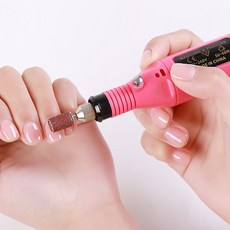 네일드릴 핸드드릴 전동샤퍼 비트세트 발톱스케일링기계 발톱드릴 네일아트기계, USB핸드드릴-화이트+USB아답터5V 2A