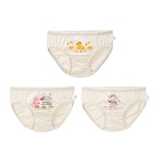 (총알/무료배송) 위드오가닉 여아용 팬티3종세트