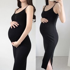 [여리제이] (국산) 편안하고 핏이예쁜 주수사진 원피스 셀프만삭 촬영 임산부 임부복 드레스