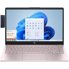 HP 14인치 HD 노트북 인텔 프로세서 N150 16GB RAM 1TB SSD Wi-Fi 6 블루투스 HDMI 128GB 9H 도킹 스테이션 Microsoft 3, 4GB RAM|128GB SSD