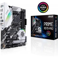 Asus Prime X570-Pro AM4 Zen 3 Ryzen 5000 및 3 세대 Ryzen ATX 마더 보드 (PCIe Gen4 포함) 듀얼 M.2, 단일상품