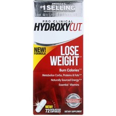 Hydroxycut Pro Clinical Hydroxycut 체중 감량 빠른 방출 캡슐 72정, 1개 - 하이드록시에틸셀룰로오스