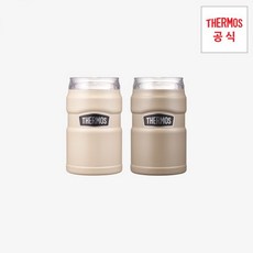 써모스 트래블 킹 2WAY 컵&캔홀더 350ml ROD-002K 434449, 샌드블랙（SB）