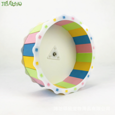 무소음 다람쥐 쳇바퀴 바람개비 러닝토이 15cm 조용한 자석 저소음 은신처 골든햄스터, 해바라기휠색상무작위직경14, 1개