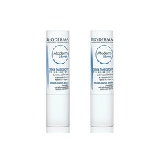 바이오더마 아토덤 노리싱 리페어 립밤 2개 Bioderma Atoderm Nourishing and Repairing Lip Stick for Dry, 기본