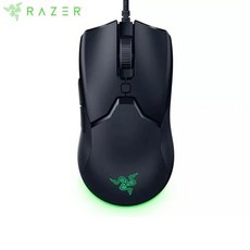 레이저 바이퍼 게이밍 마우스 미니 razer viper Razer바이퍼 유선 61g 초경량 디자인 크로마 RGB 조명 8500 DPI 센서, [01] Black