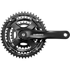  SHIMANO 시마노 자전거 Fc-ty501 6 7 8단 크랭크셋 블랙 실버 170mm, 검은색, 2 170mm 
