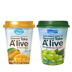 얼라이브 250mlx24컵(망고12+머스캣청포도12) 무배, 24개, 250ml