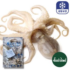 중국산 냉동낙지 3미 850g 가정 식당 업소 식자재 식재료, 1개, 850g (3미)