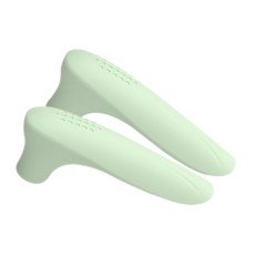 비우고 안전 실리콘 문고리 손잡이 커버, 파스텔그린, 2개