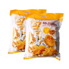 허니쌀과자 900g 2개 대용량과자 개별포장 회사 탕비실 골프연습장 노래방 어린이간식 구디백