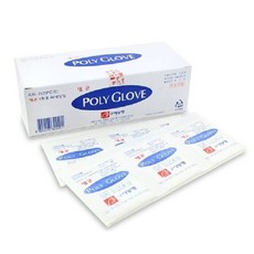 의료용 비닐장갑 병원용 100매 폴리글러브 3yo*97718bL, 1개