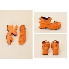 [백화점 정품] 슈콤마보니 슬리퍼 샌들 Buckle wedge sandal(orange) DG2AM24033ORE