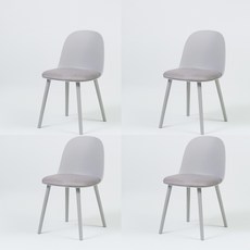 캠선생 쿠셔닝 튤립 체어 4p, 님부스그레이, 4개