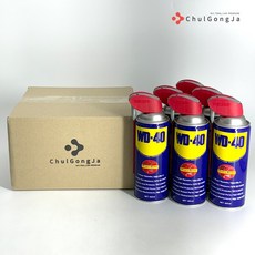 철공자 WD-40 450ml 스마트스트로우 방청 윤활제 WD40 방청제 더블유디 녹방지제, 6set