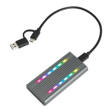 넥시 USB C타입 NVMe M.2 SATA 썬더볼트 호환 Gen2 외장 케이스 NX-U31NVME-G2 NX1346, 1개