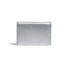 페넥 CRINKLE SOFT CARD CASE - SILVER