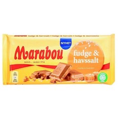 Marabou 마라보우 Fudge 앤 솔트 소금 카라멜 밀크 초콜릿 185g 3팩, 3개