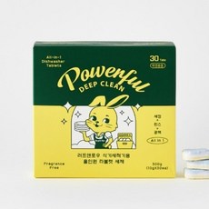 기타 [러프앤로우] 파워풀 딥클린 올인원 식기세척기 세제 타블렛, 제품