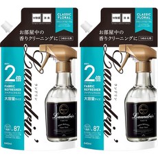 란도린 섬유탈취제 클래식 플로랄 리필 640ml 640ml 135689, 2개