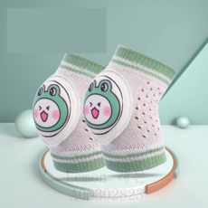 [레몬] 메쉬 무릎보호대 2P 셋트 0~4세, 1set, 개구리