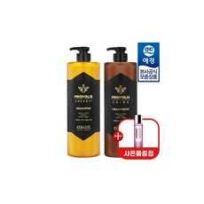 케라시스 프로폴리스 샴푸/트리트먼트 1000ml x2개 +케라마이드 앰플10ml 증정, 에너지 샴푸 1000ml x2개