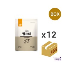 (박스)까르페 밀크티 파우더 1kg x 12개, 단일상품