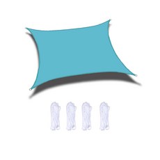 블랙코팅 타프스크린 그늘막옥외 차양 직사각형 초 방수포 스크린 자동차 정원 발코니 캠핑을 위한 차광, 07 Lake Blue_12 3x4m