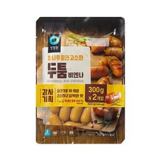 청정원 참훈고소한 두툼비엔나 300g 2개 도시락 반찬 엄마솜씨 아이밥상 캠핑 집밥 요리, 7개