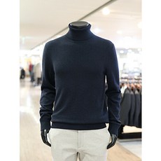[바쏘옴므] WSU3GW13356 20 F/W 네이비 캐시미어 혼방 폴라 니트
