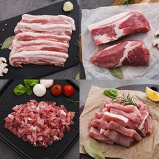 [자연맛남] 국내산 한돈 500g 구이 보쌈 요리용 골라담기, 한돈 냉장 뒷다리살 500g (자장카레용)
