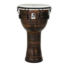 Toca TF2DM-10SC Freestyle II 기계적으로 조정 된 10 인치 Djembe-구리 스펀 마감, 단일옵션