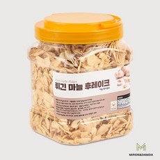 슬라이스 튀긴마늘 마늘 후레이크 마늘칩 갈릭칩 500g, 3통, 500ml