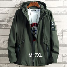 쥬엔리치 남자 빅사이즈 바람막이 경량 캐주얼 등산 자켓 야상 남성 오버핏 M-7XL