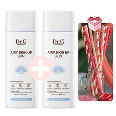 닥터지 에어리 스킨 업 선 플러스 1+1(2개)+핑크종이빨대20개 증정, 1, 50ml