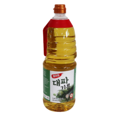 맛있는 요리엔 대파기름 1.8L (1개) 파기름 조리용 요리용 볶음요리 두루치기 볶음밥 계란볶음밥 오징어볶음 잡내 제거, 1개