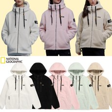 [매장정품] 2023 내셔널지오그래픽 남녀공용 코스토니 플리스 뽀글이 후드 풀집업 남성 여성 단체 털 후리스 자켓 집업 겨울