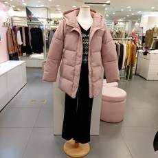 숲 오리털 벨티드 하프 점퍼