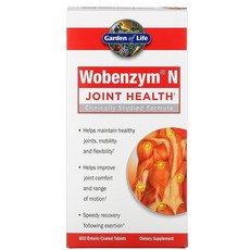 Wobenzym N Joint Health 800 Enteric-Coated 정, 200 Count
