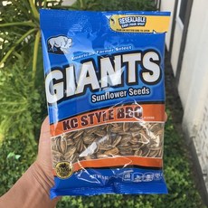 자이언트 해바라기씨 바베큐맛142g 봉지 12개 세트/ Giants BBQ Flavored Sunflower Seeds 5 oz 12 packs