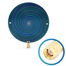 좌우 회전 라인 편광 광대역 전방향 UWB 안테나 1GHz ~ 8GHz 무선 로컬라이제이션 범위 PCB 패널, [02]RP SMA Male, 1개