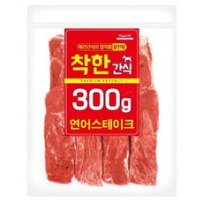 착한간식 연어 스테이크 300g 강아지 애견 수제간식, 1개 - 애견수제간식