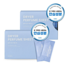 945590 일비아 건조기 퍼퓸시트 섬유유연제 코튼블루 40매+ 40매 (총80매)