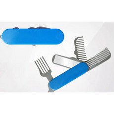 휴대용브러쉬 야외 경량 휴대용 거울 빗 일반빗 휴대용빗 일자빗, 1개, 여행용 맥가이버빗
