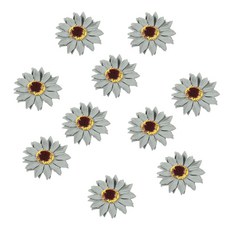 ZCD 10 웨딩 파티 DIY 장식 Boutonniere Corsage Sun Flower 호텔 연회 장소 레이아웃 장식 팩, 설명, 천, 라이트 그린
